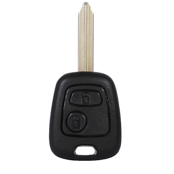 2 Knapper Fjernkontroll Uskåret Blankt Blad Nøkkel Fob Skall Etui For Citroen Saxo Xsara Picasso Berlingo