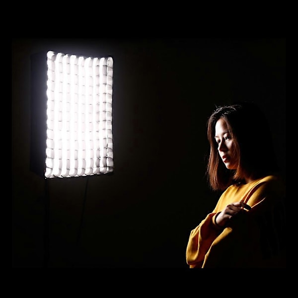 Video Light Softbox RX-12SBHC Honey Comb Softbox til Roll Up Fotograferingslys - Softbox med Honeycomb Grid til Videobelysning
