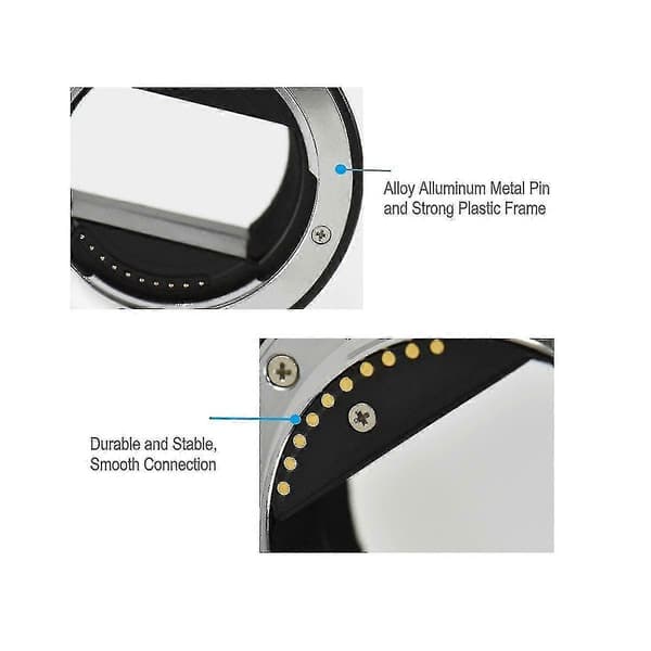 Auto Focus Makro Forlængerrør Ring 10mm 16mm Til E-mount A6300 A6500 A6000 A7 A7ii A7iii Objektiv -up