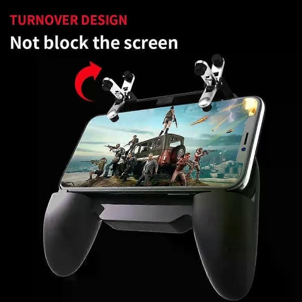 Mobil Pubg Trigger Gamepad Controller kompatibel för iPhone Android Mobiltelefon Kontroll Smartphone Free Fire Game Pad Gaming Joystick Mando 4000mah