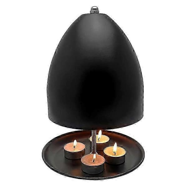 Telysovn for oppvarming, Telysvarmer, Metall Svart Telys Romvarmer for H