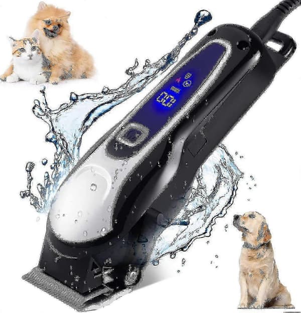Hårklipper for langhårede hunder med titanblader - Trådløs og ergonomisk håndtak