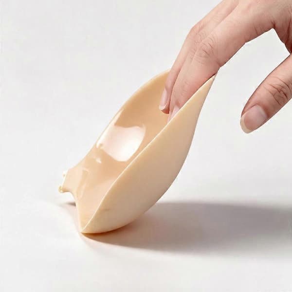 Genanvendelig silikone brystvortedækker til kvinder, selvklæbende stropløs push-up bralette, usynlige brystkronblade lingeri Dark Skin C