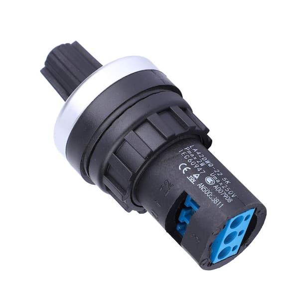 LA42DWQ Hög Precision Variabel Hastighet Justerbar Enkelvarvig Potentiometer 22mm 5K