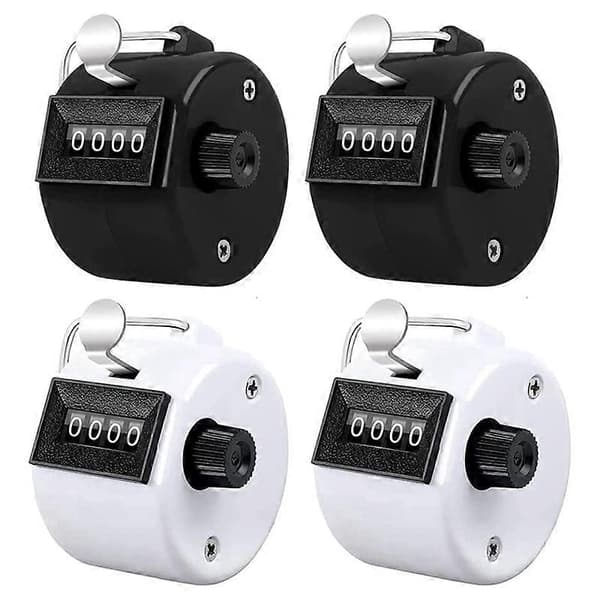 Handhållna mekaniska räknare Klickare Pitch Counter Black   White