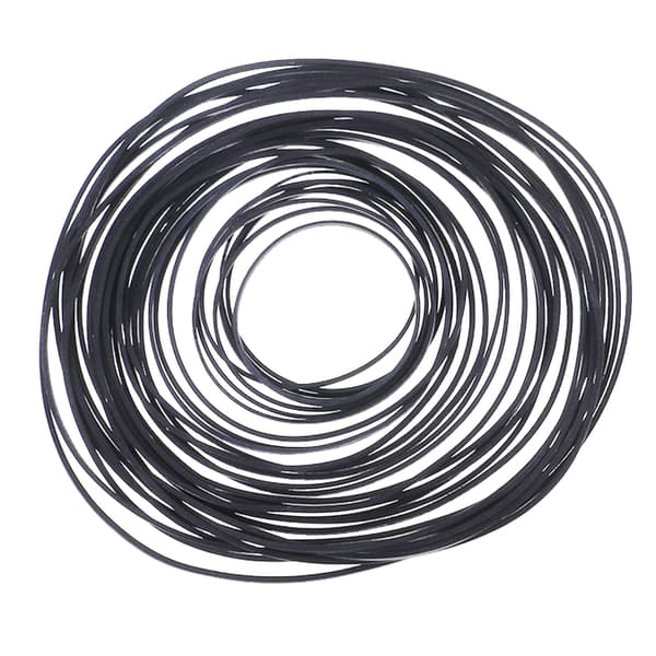 Flat Drive Belt Turntable Rubber Belt for LP Vinyl Turntable Phono 25pcs
