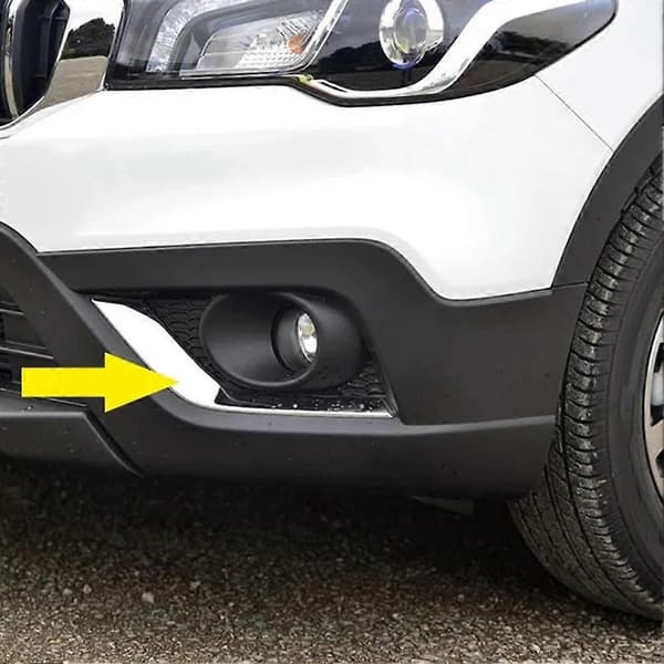 Auton etusumuvalon kromikoriste Suzuki SX4 S-Cross Facelift SX4 Crossover 2016-2021 Silver