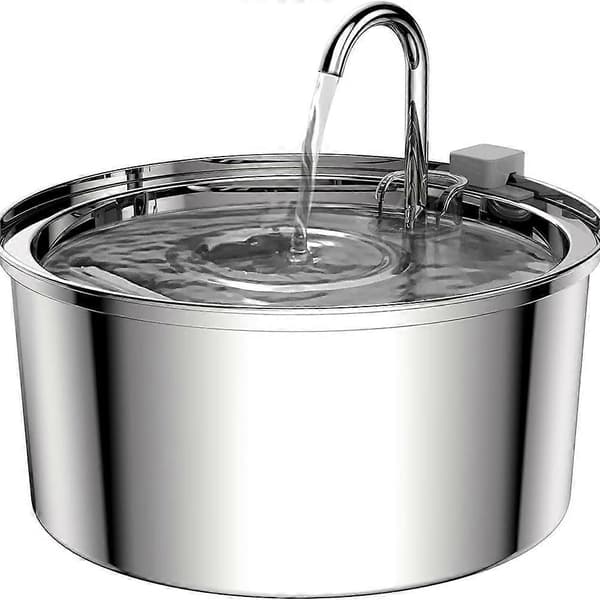 Drikkefontene, rustfritt stål