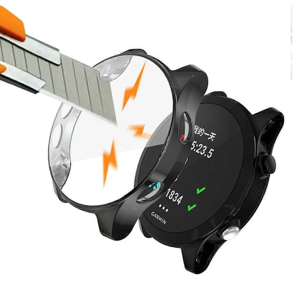 Til Garmin Forerunner 935 TPU Elektropletteret Urkasse (Sort) Black