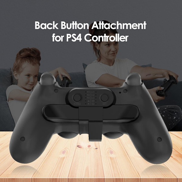Ps4 Back Clip Extender Svart, Ps4 Kontroller Paddler Bakknapp Tilbehør/turbo Funksjon Fps/tilpasning Kartleggingsknapper/lyd Jack