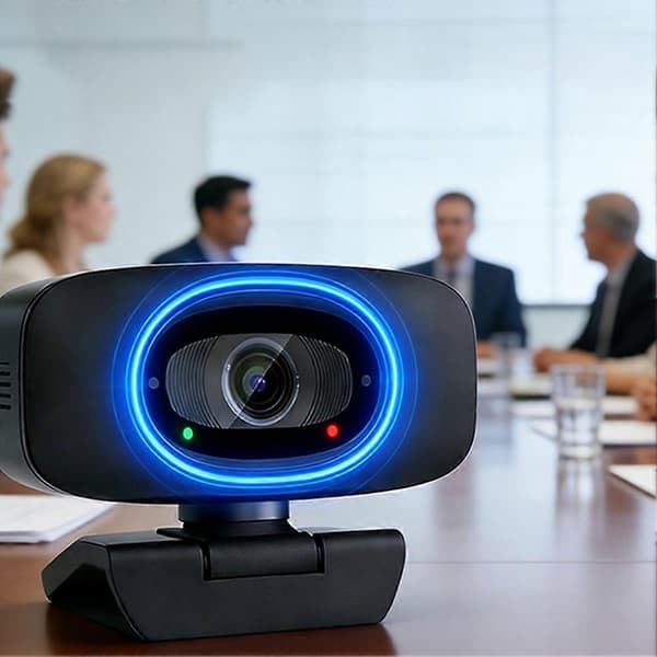 USB-webcam med smart støjreduktion og autofokus, 120° HD vidvinkel til desktop