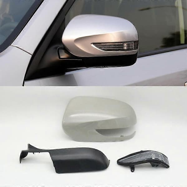 For Subaru Forester SH 2010 2011 2012 Vinge Dør Sidespeil Nedre Kappe Lokk Utvendig Bakspeildeksel Blinklys Lampe 1 PCS Left cap black