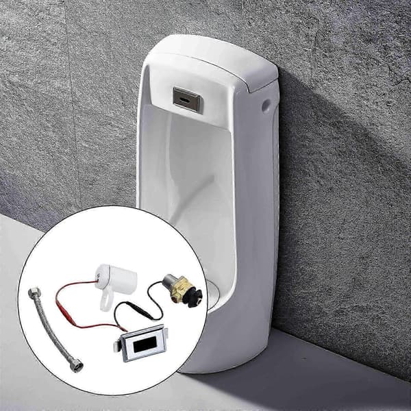 Berøringsfrit urinal skyllekit med magnetventil og sensor til automatisk urinal skylningssystem tilbehør