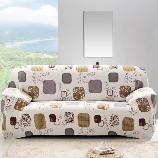 Moderne Stretch Elastisk Stoff Sofatrekk Trekk til 3-seters Sofa Modell 2# 190-230cm