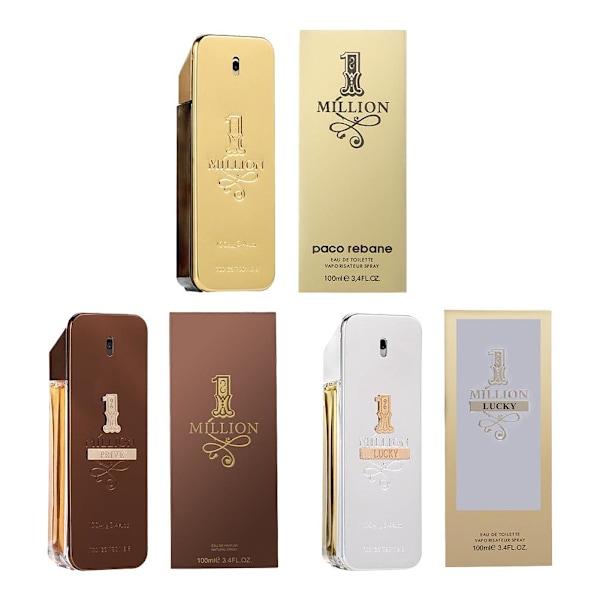 Høy kvalitet ny PacoRabanne 1 One Million Prive EDP Nat Spray 100 Golden millions 1pcs