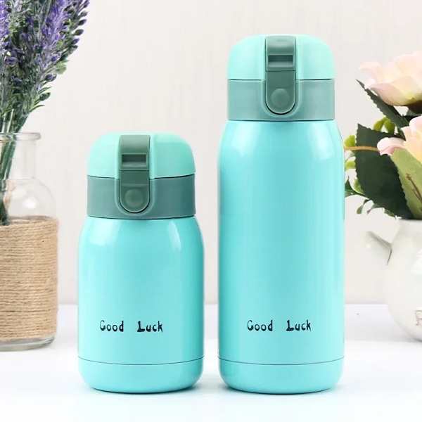 Mini Termosmugg 200ml/360ml Fickmugg Rostfritt Stål Termisk Kaffe M Vakuumflaska Isolerad Varmvattenflaska Barnpresent Blue