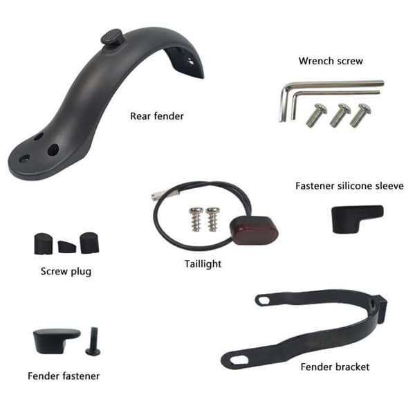 Bakskjermsett kompatibelt med Xiaomi M365 1S Essential Pro og Pro2