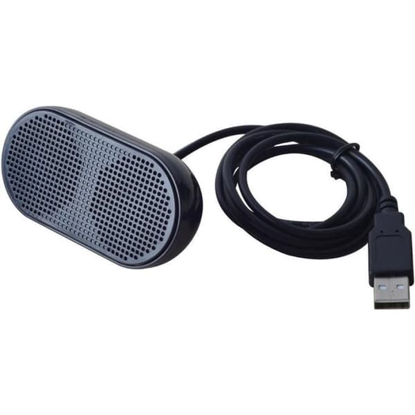 Mini USB bærbar højttaler, drevet stereo multimediehøjttaler (sort).