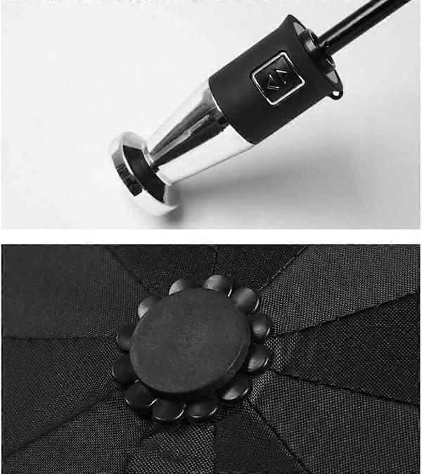 Bilfällbara paraplyer med Bentley-logotyp, automatiskt öppnings-/stängningsbart reseparaply, resetillbehör för alla väder