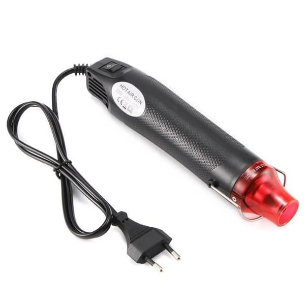 Varmepistol, 300W elektrisk varmluftspistol til temperaturkrympning af FIMO-stempelforsegling