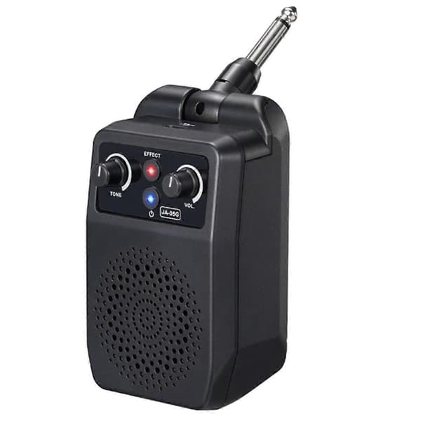 Mini Elektrisk Gitarrförstärkare 5W Portabel Gitarrförstärkare Bluetooth Inbyggd 4 Effekter Uppladdningsbar Liten Gitarr Black