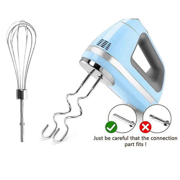 3 stk. til Kitchenaid vispfeste, erstatningsvisper for deigkrok og visp til KitchenAid & H
