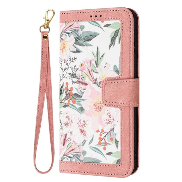 Floral Leather Case with Lanyard - Perf For Honor 200 Lite Global