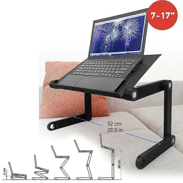 Tatkraft, Newton - Fleksibelt Laptopbord sort