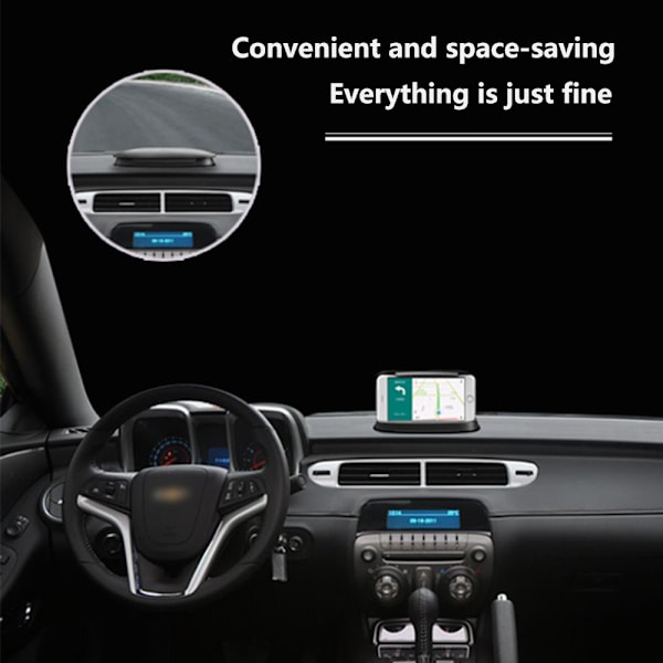 Bil GPS Dashboard Mobiltelefon Dashboard Centerkonsol Beslag Silikone Skridsikker Pad Base Bil Navigator Kreativ Snap-in - Lille