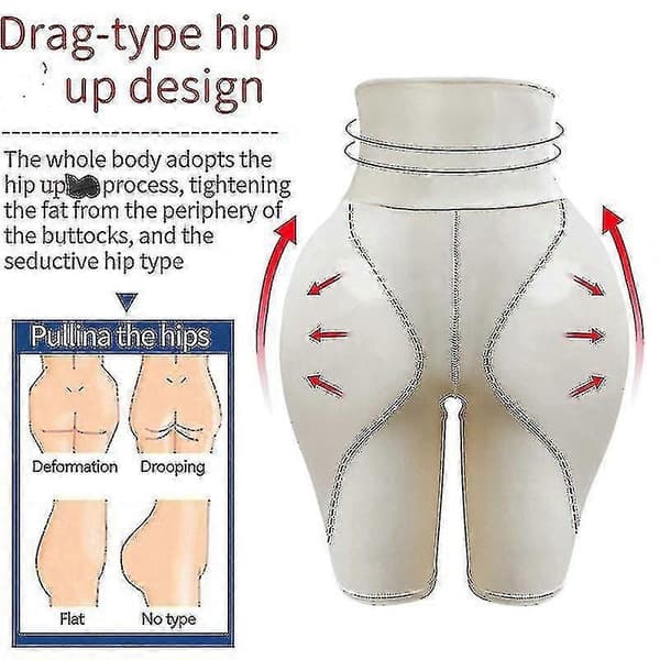 Silicone Panties with Inserts for Women - Natural Look Beige Beige M