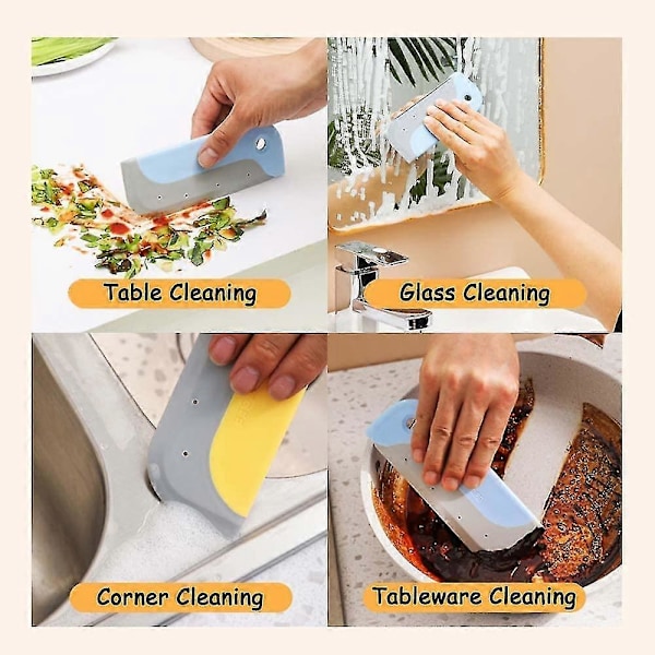 3-pack Små Squeegees, Köksbänk och Bänkskiva Mini Silikon