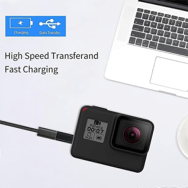 4 kpl USB C - Mini USB 2.0 -sovitin, Type C naaras - Mini USB uros -muunninsovitin MP3-soittimille D Black