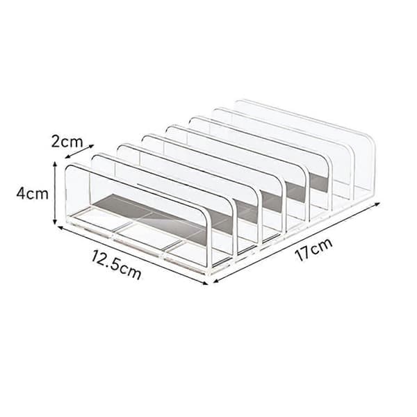 Akryl CD/DVD Oppbevaringsstativ Transparent Organizer Stativ Displayholder for CD/DVD, Holder Flere Disker As Shown