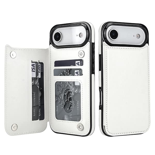 NKOBEE Wallet Case Compatible with iPhone 17 Air Roséguld