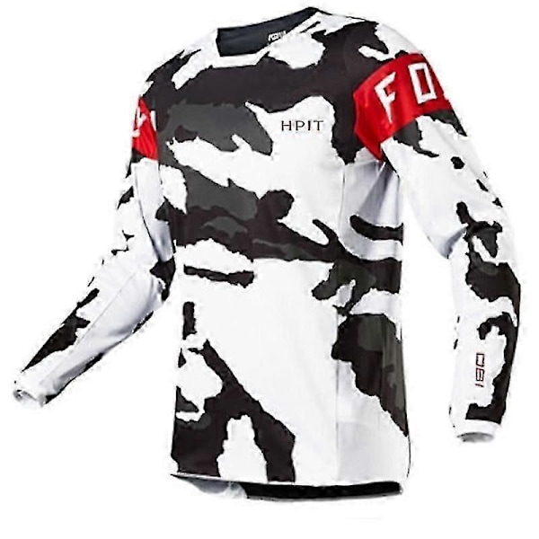2020 Herre Downhill Trøyer Hpit Fox Mountain Bike Mtb Skjorter Offroad Dh Motorsykkel Trøye Motocross Sportsklær Klær Fxr Sykkel Jersey5 XL