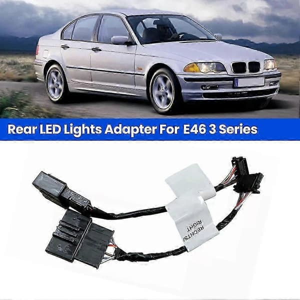 Til E46 3-serie bil bag LED-lys adapterkabelsæt 61120153650 Black