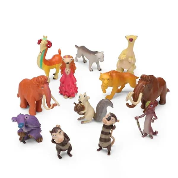 10 kpl Ice Age Sid Manny Allie Diego -hahmoleluja
