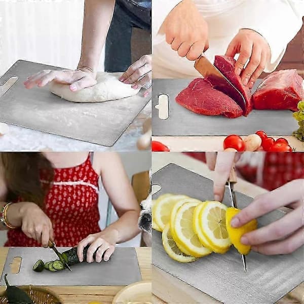 Titanium Cutting Board, Double-Sided Titanium Cutting Board for the Kitchen 24x15