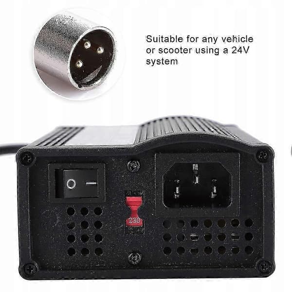 Mobilitetsscooter 24v Oplader Kørestol black