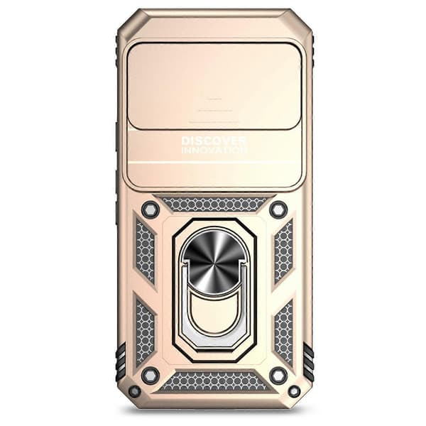 Telefondeksel med skyvbart Camshield-holder Gold For Google Pixel 10 Pro