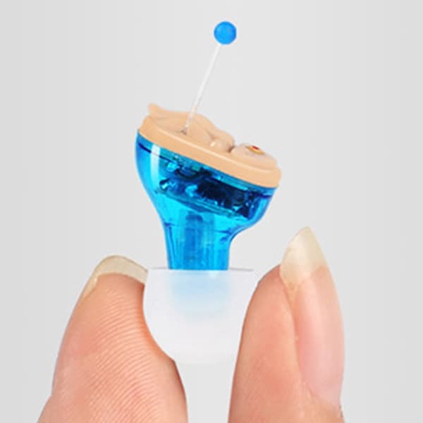 Mini Hörapparat Osynlig Öronassistent för Äldre - Perfet blue