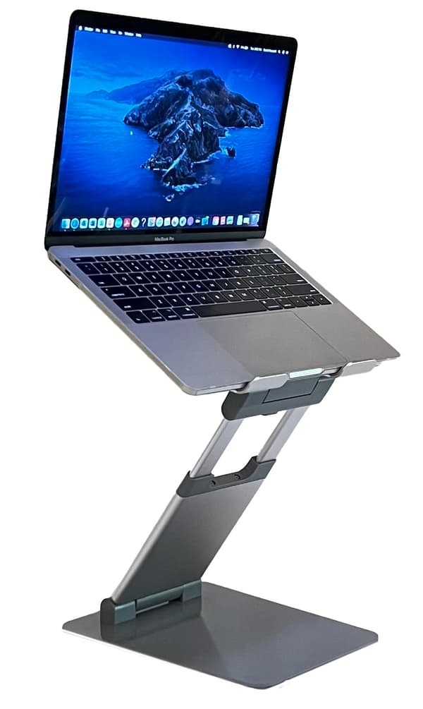 Laptopställ, Höjare Datorplatta Stativ, Vikbart Portabelt Skrivbordsställ Grå