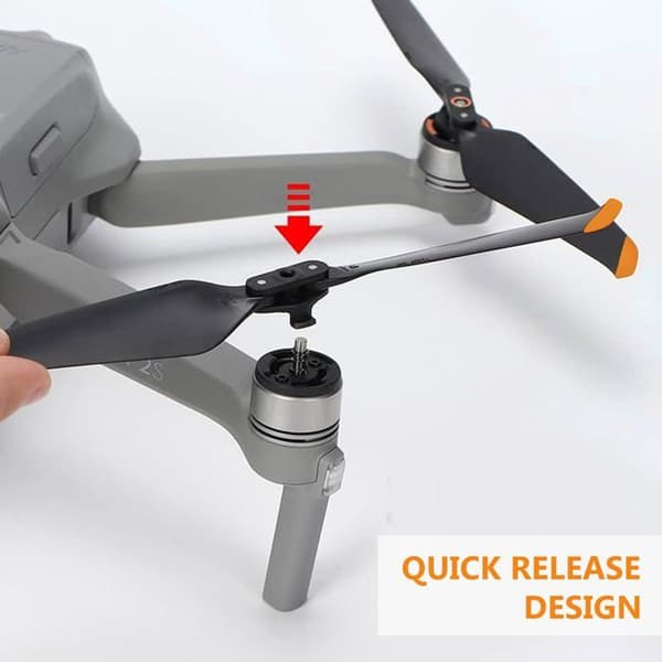 Sæt med 8 Air 2S/Mavic Air 2 propeller med quick-release system, erstatningspropel 7238F til Air 2S/Mavic Air 2 (orange)