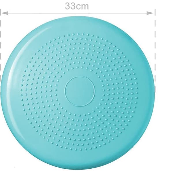 Kugleformet siddepude, 33 cm diameter, med pumpe, til balance- og rygtræning
