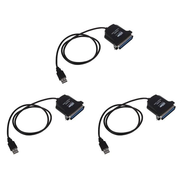 3X USB A Parallel Centronics 36-bens printeradapterkabel