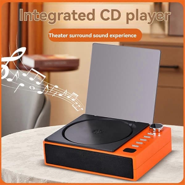 Portable CD Player Bluetooth Digital Optical Output Audiophile Sound Player Built-in 2000mAh High-Capacity Battery B