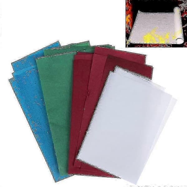 Rosflamma papper 4st eld blixt magiska rekvisita Mixed