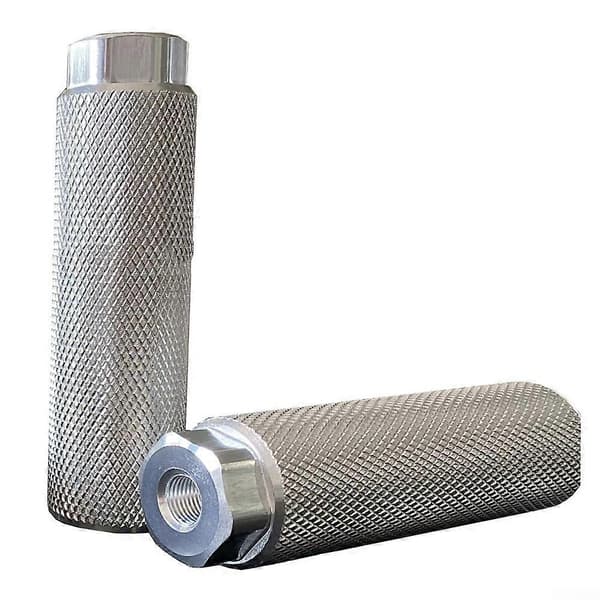 Par Sykkelpinner 100x28MM Tilbehør Aluminiumslegering silver