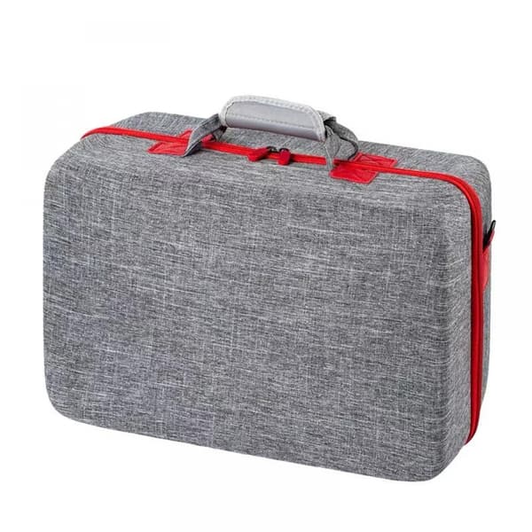 Game Console Storage Bag 5-in-1, Game Console Storage Bag When Going Out, Hand-in-Hand Carry Bag - Silver Grey