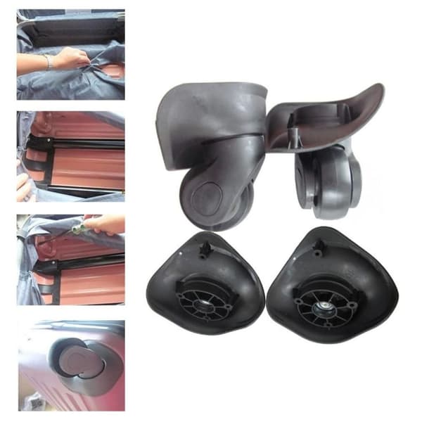 4 Pieces Luggage Wheels, Suitcase Replacement Wheels for Trolley